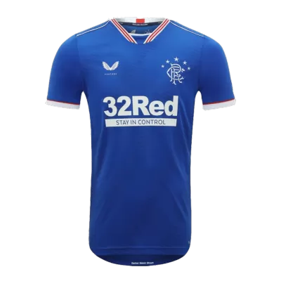 Camiseta de Futbol Local para Hombre Glasgow Rangers 2020/21 - Version Hincha Personalizada - camisetasfutbol