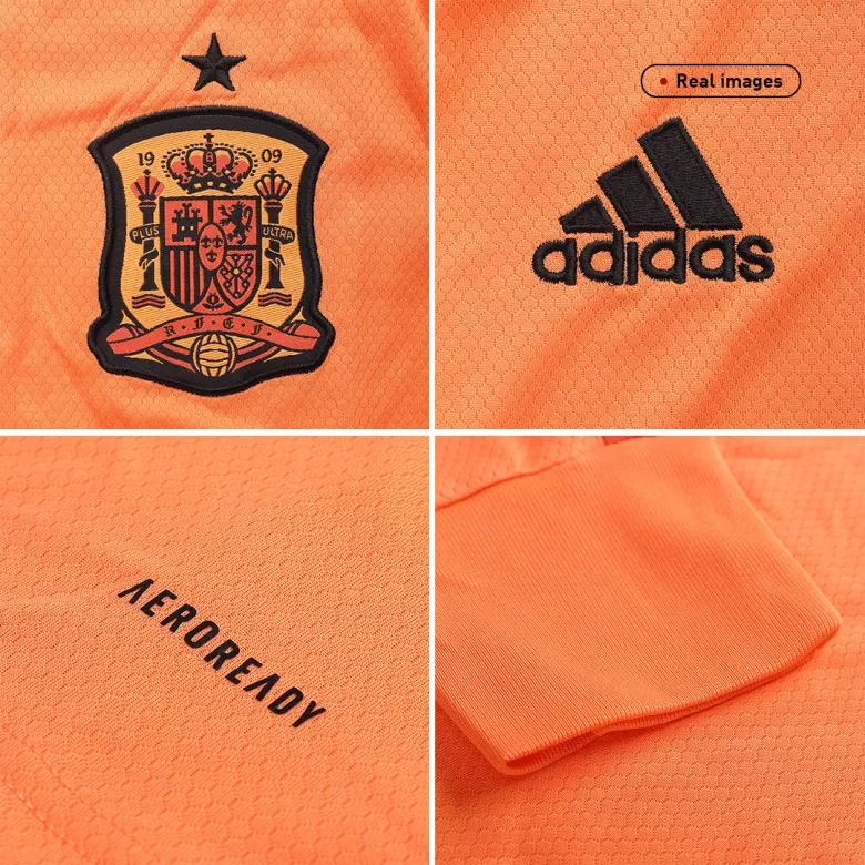 Camiseta de Manga Larga de Fútbol Portero Personalizada España 2020 - camisetasfutbol