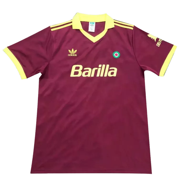 Camiseta Retro 1991/92 Roma Primera Equipación Local Hombre - Versión Hincha - camisetasfutbol