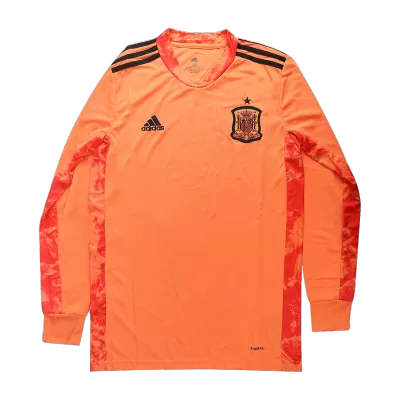 Camiseta de Manga Larga de Fútbol Portero Personalizada España 2020 - camisetasfutbol