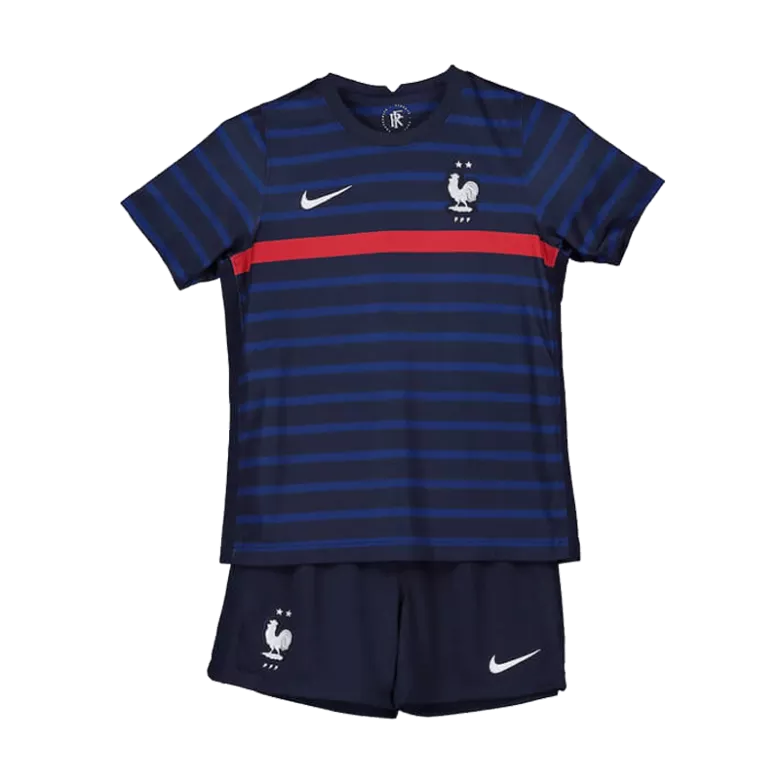 Miniconjunto Completo Francia Primera Equipación Local Niño (Camiseta + Pantalón Corto + Calcetines) - camisetasfutbol
