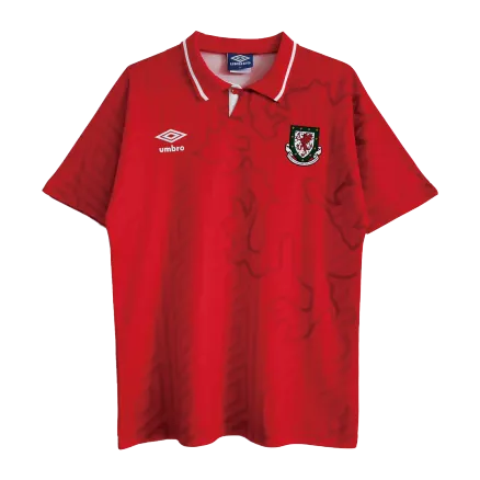Camiseta Retro 1992/94 Gales Primera Equipación Local Hombre - Versión Hincha - camisetasfutbol