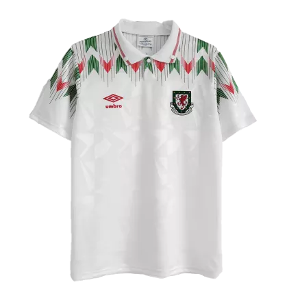 Camiseta Retro 1990/92 Gales Segunda Equipación Visitante Hombre - Versión Hincha - camisetasfutbol