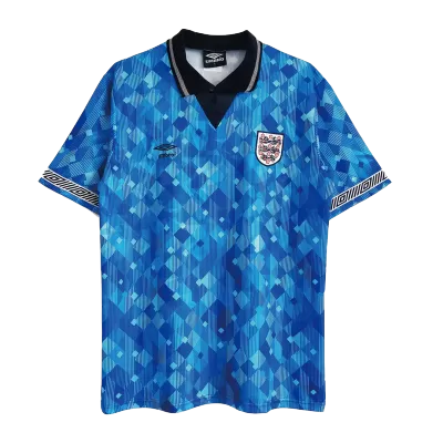 Camiseta Retro 1990 Inglaterra Segunda Equipación Visitante Hombre - Versión Hincha - camisetasfutbol