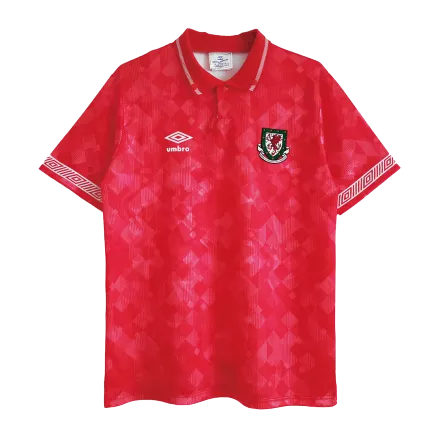 Camiseta Retro 1990/92 Gales Primera Equipación Local Hombre - Versión Hincha - camisetasfutbol