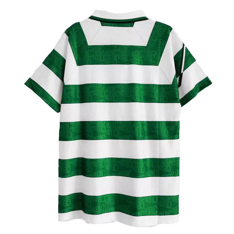 Camiseta de Fútbol Retro Celtic Local 1991/92 para Hombre - Version Hincha Personalizada - camisetasfutbol