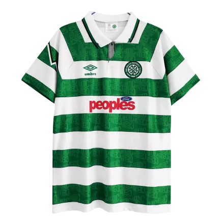Camiseta de Fútbol Retro Celtic Local 1991/92 para Hombre - Version Hincha Personalizada - camisetasfutbol