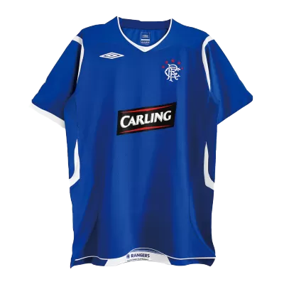 Camiseta Retro 2008/09 Glasgow Rangers Primera Equipación Local Hombre - Versión Hincha - camisetasfutbol