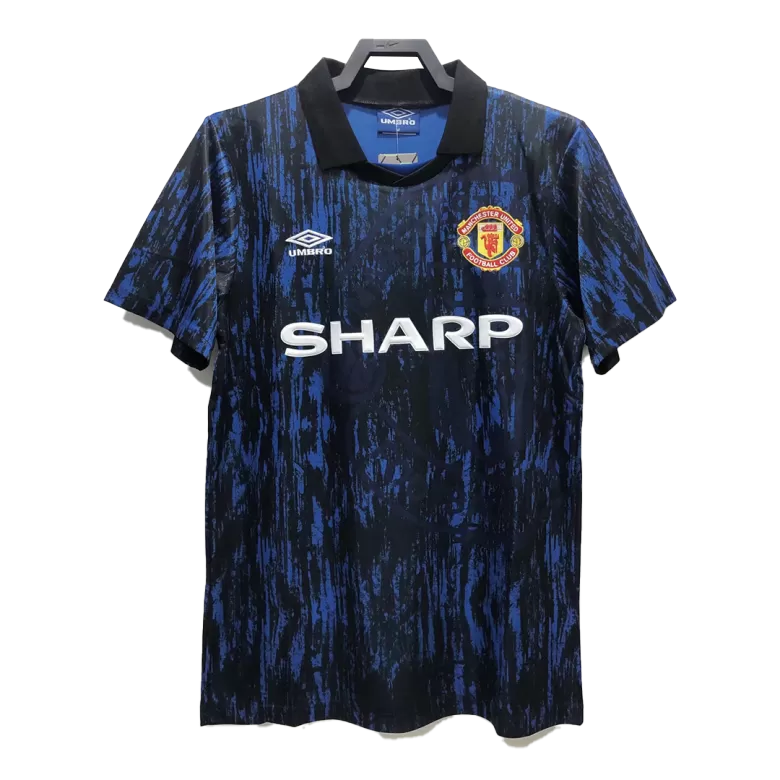 Camiseta Retro 1993 Manchester United Segunda Equipación Visitante Hombre - Versión Hincha - camisetasfutbol