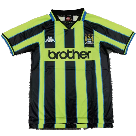 Camiseta Retro 1998/99 Manchester City Segunda Equipación Visitante Hombre - Versión Hincha - camisetasfutbol