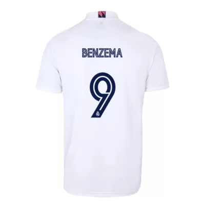 Camiseta de Fútbol Benzema #9 Personalizada 1ª Real Madrid 2020/21 - camisetasfutbol