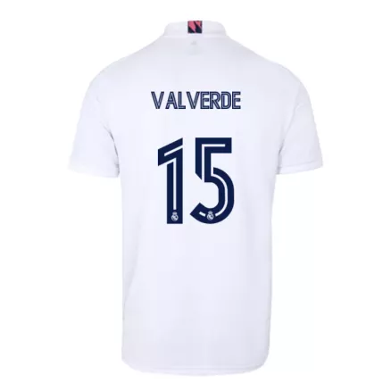 Camiseta de Fútbol Valverde #15 Personalizada 1ª Real Madrid 2020/21 - camisetasfutbol