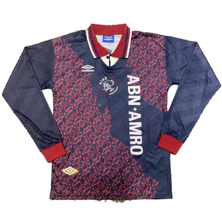 Camiseta Retro 1995/96 Ajax Segunda Equipación Visitante Manga Larga Hombre - Versión Hincha - camisetasfutbol