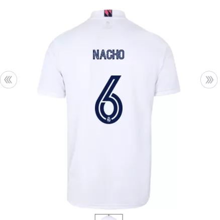 Camiseta de Fútbol Nacho #6 Personalizada 1ª Real Madrid 2020/21 - camisetasfutbol