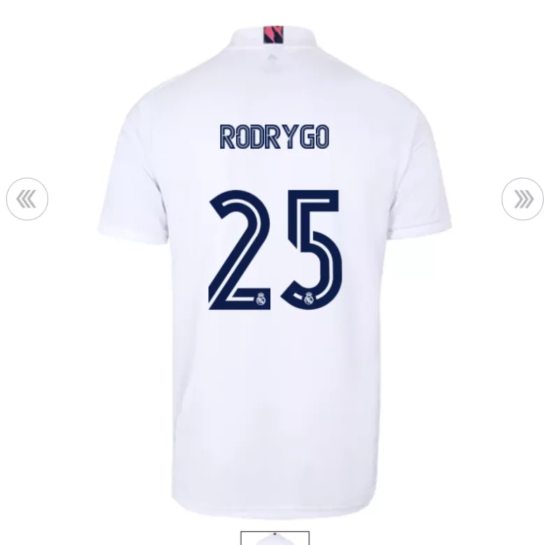 Camiseta de Fútbol Rodrygo #25 Personalizada 1ª Real Madrid 2020/21 - camisetasfutbol