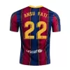 Camiseta de Fútbol ANSU FATI #22 Personalizada 1ª Barcelona 2020/21 - camisetasfutbol