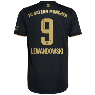 Camiseta de Fútbol LEWANDOWSKI #9 Personalizada 2ª Bayern Munich 2021/22