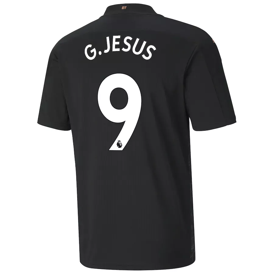 Camiseta de Fútbol G.JESUS #9 Personalizada 2ª Manchester City 2020/21 - camisetasfutbol