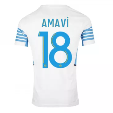 Camiseta Futbol Local de Hombre Marseille 2021/22 con Número de AMAVI #18 - camisetasfutbol