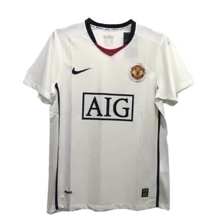 Camiseta Retro 2008/09 Manchester United Segunda Equipación Visitante Hombre - Versión Hincha - camisetasfutbol