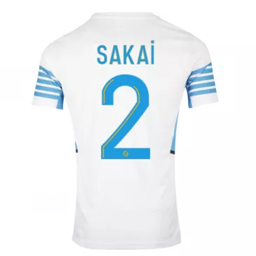 Camiseta Futbol Local de Hombre Marseille 2021/22 con Número de SAKAI #2 - camisetasfutbol