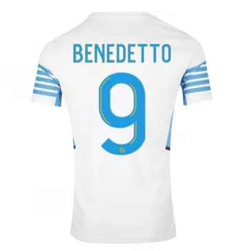 Camiseta Futbol Local de Hombre Marseille 2021/22 con Número de BENEDETTO #9 - camisetasfutbol