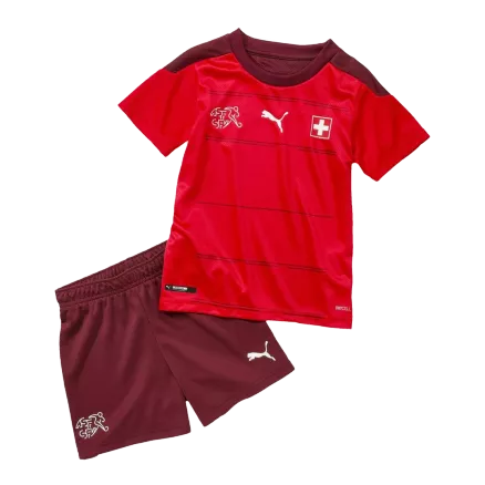 Miniconjunto Suiza 2021 Primera Equipación Local Niño (Camiseta + Pantalón Corto) - camisetasfutbol