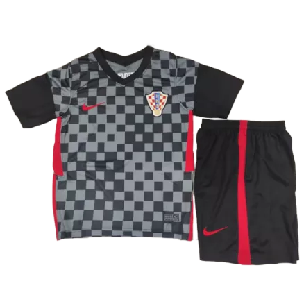 Miniconjunto Croacia 2020 Segunda Equipación Visitante Niño (Camiseta + Pantalón Corto) - camisetasfutbol