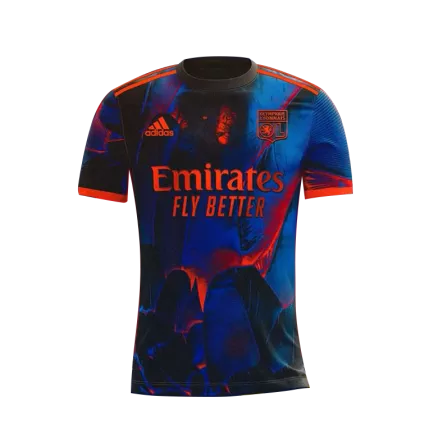 Camiseta de Futbol Olympique Lyonnais 2021/22 para Hombre - Versión Jugador Personalizada - camisetasfutbol