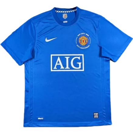 Camiseta de Fútbol Retro Manchester United Tercera Equipación 2008/09 para Hombre - Version Replica Personalizada - camisetasfutbol