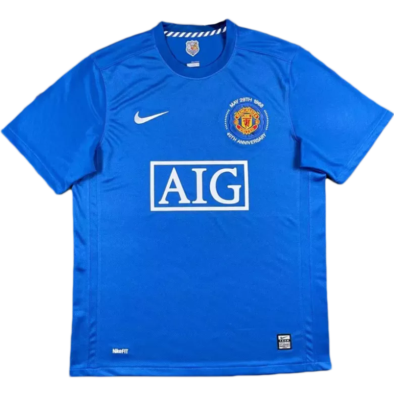 Camiseta de Fútbol Retro Manchester United Tercera Equipación 2008/09 para Hombre - Version Hincha Personalizada - camisetasfutbol