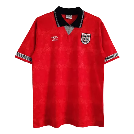 Camiseta Retro 1990 Inglaterra Segunda Equipación Visitante Hombre - Versión Replica - camisetasfutbol