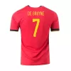 Camiseta Futbol Local de Hombre Bélgica 2020 con Número de DE BRUYNE #7 - camisetasfutbol