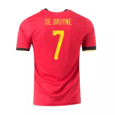 Camiseta Futbol Local de Hombre Bélgica 2020 con Número de DE BRUYNE #7 - camisetasfutbol