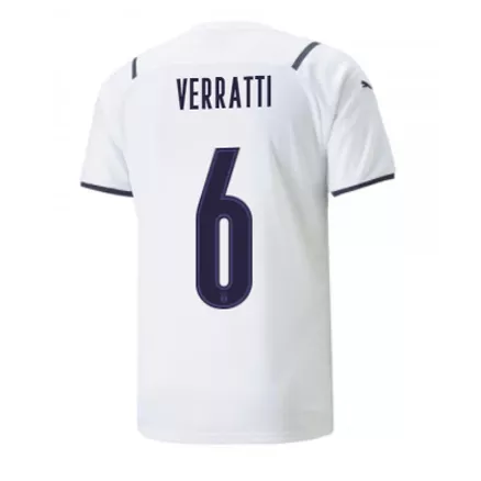Camiseta de Fútbol VERRATTI #6 Personalizada 2ª Italia 2021 - camisetasfutbol