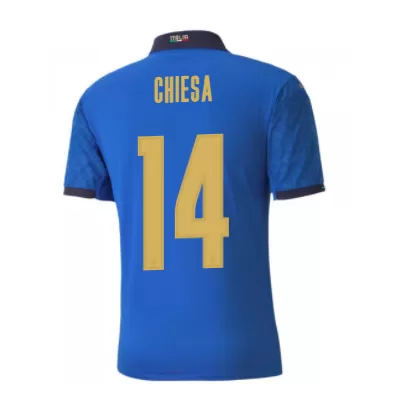 Camiseta de Fútbol CHIESA #14 Personalizada 1ª Italia 2020 - camisetasfutbol