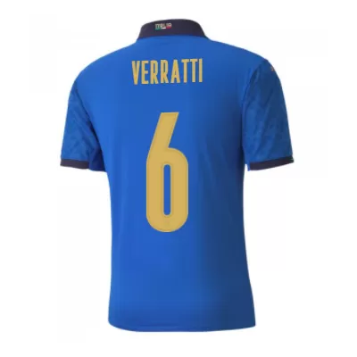 Camiseta de Fútbol VERRATTI #6 Personalizada 1ª Italia 2020 - camisetasfutbol