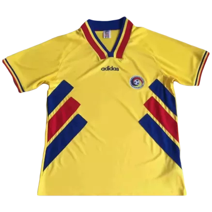 Camiseta Retro 1994 Rumania Primera Equipación Local Hombre - Versión Hincha - camisetasfutbol