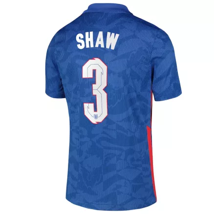 Camiseta Futbol Visitante de Hombre Inglaterra 2020 con Número de SHAW #3 - camisetasfutbol