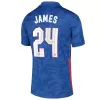 Camiseta Futbol Visitante de Hombre Inglaterra 2020 con Número de JAMES #24 - camisetasfutbol