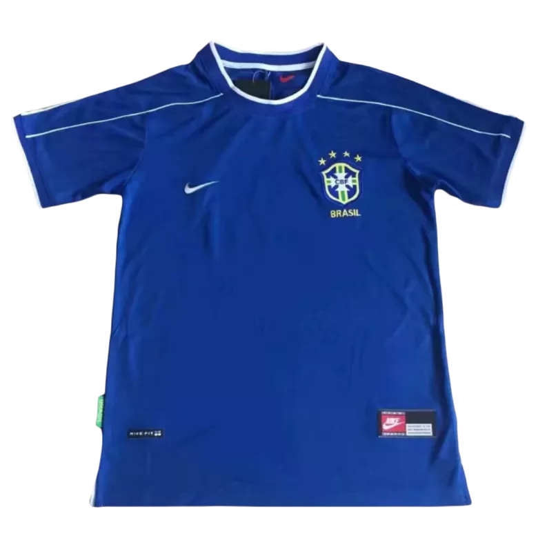 Camiseta Retro 1998 Brazil Segunda Equipación Visitante Hombre - Versión Hincha - camisetasfutbol