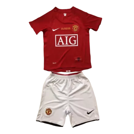 Equipaciones de fútbol para Niño Manchester United 2007/08 - de Local Futbol Kit Personalizados - camisetasfutbol