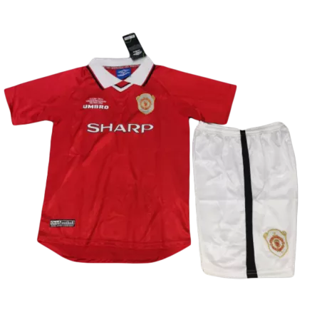 Equipaciones de fútbol para Niño Manchester United 1999/00 - de Local Futbol Kit Personalizados - camisetasfutbol