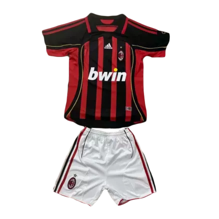 Equipaciones de fútbol para Niño AC Milan 2006/07 - de Local Futbol Kit Personalizados - camisetasfutbol