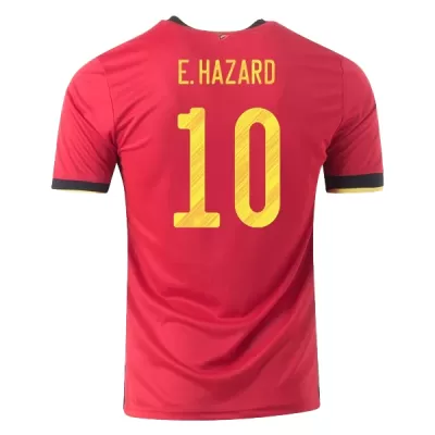 Camiseta Futbol Local de Hombre Bélgica 2020 con Número de E.HAZARD #10 - camisetasfutbol