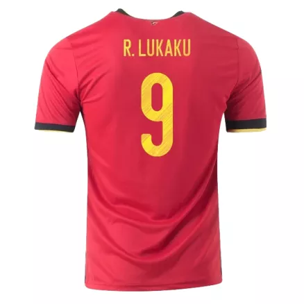 Camiseta Futbol Local de Hombre Bélgica 2020 con Número de R.LUKAKU #9 - camisetasfutbol