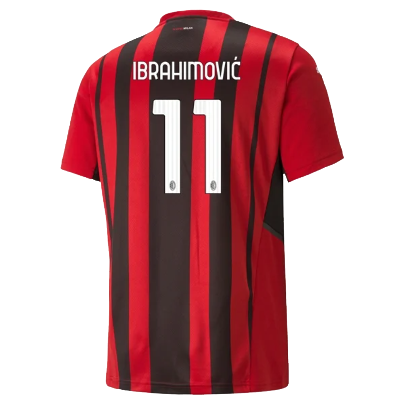 Milan Replica Autorizada 2021-2022 Tallas de Niño y Adulto DND Di D'Andolfo Ciro Camiseta de fútbol Zlatan Ibrahimovic 11 A.C 