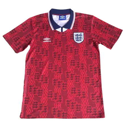 Camiseta Retro 1994 Inglaterra Segunda Equipación Visitante Hombre - Versión Hincha - camisetasfutbol