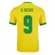 Camiseta Futbol Local de Hombre Brazil 2021 con Número de G JESUS #9 - camisetasfutbol