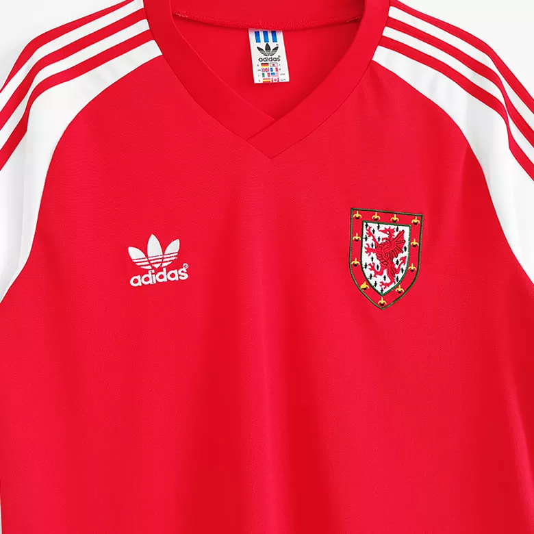Camiseta Retro 1982 Gales Primera Equipación Local Hombre - Versión Hincha - camisetasfutbol